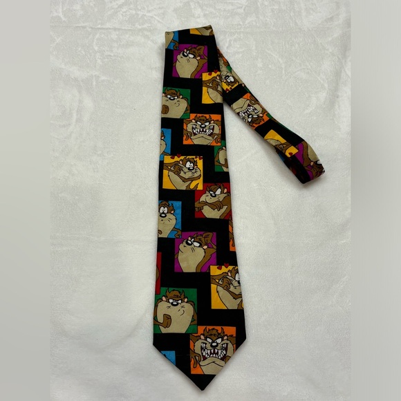 Vintage Looney Tunes Mania Formal Tasmanian Devil Tie - Picture 1 of 5